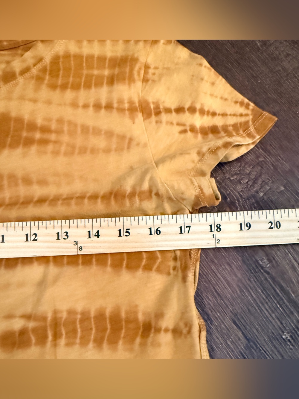 Athleta Women's Mustard Tie-Dye Satin Chemise Top - Picture 4 of 5